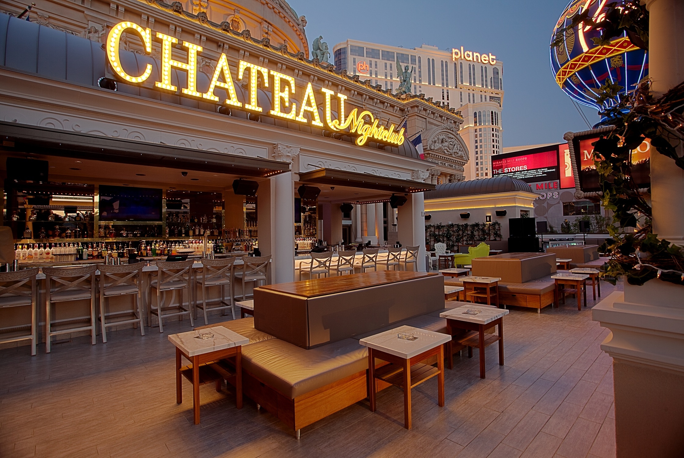 Cheri Rooftop  Paris Hotel and Casino Las Vegas