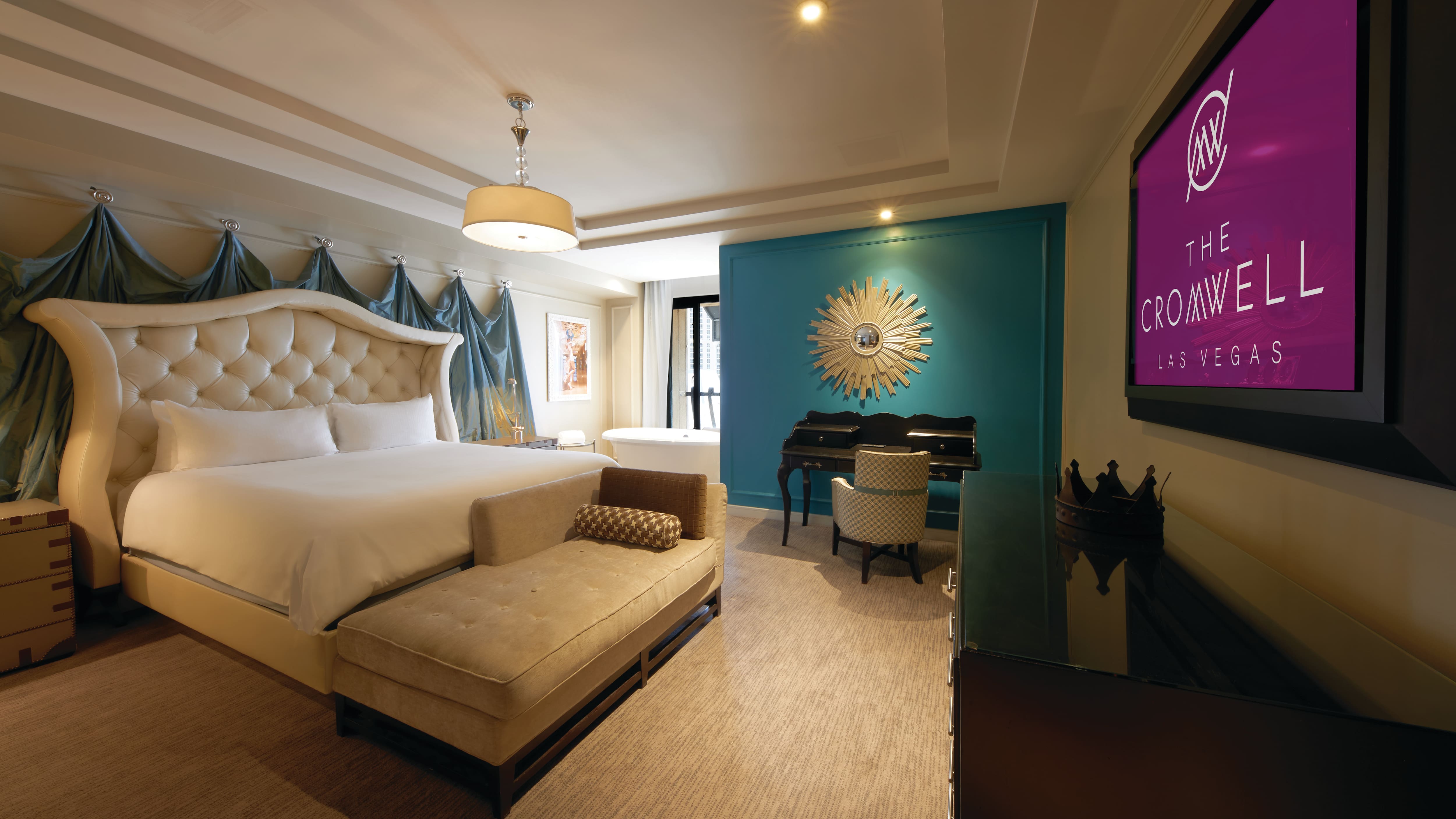 Guest room at the The Cromwell Las Vegas in Las Vegas, Nevada