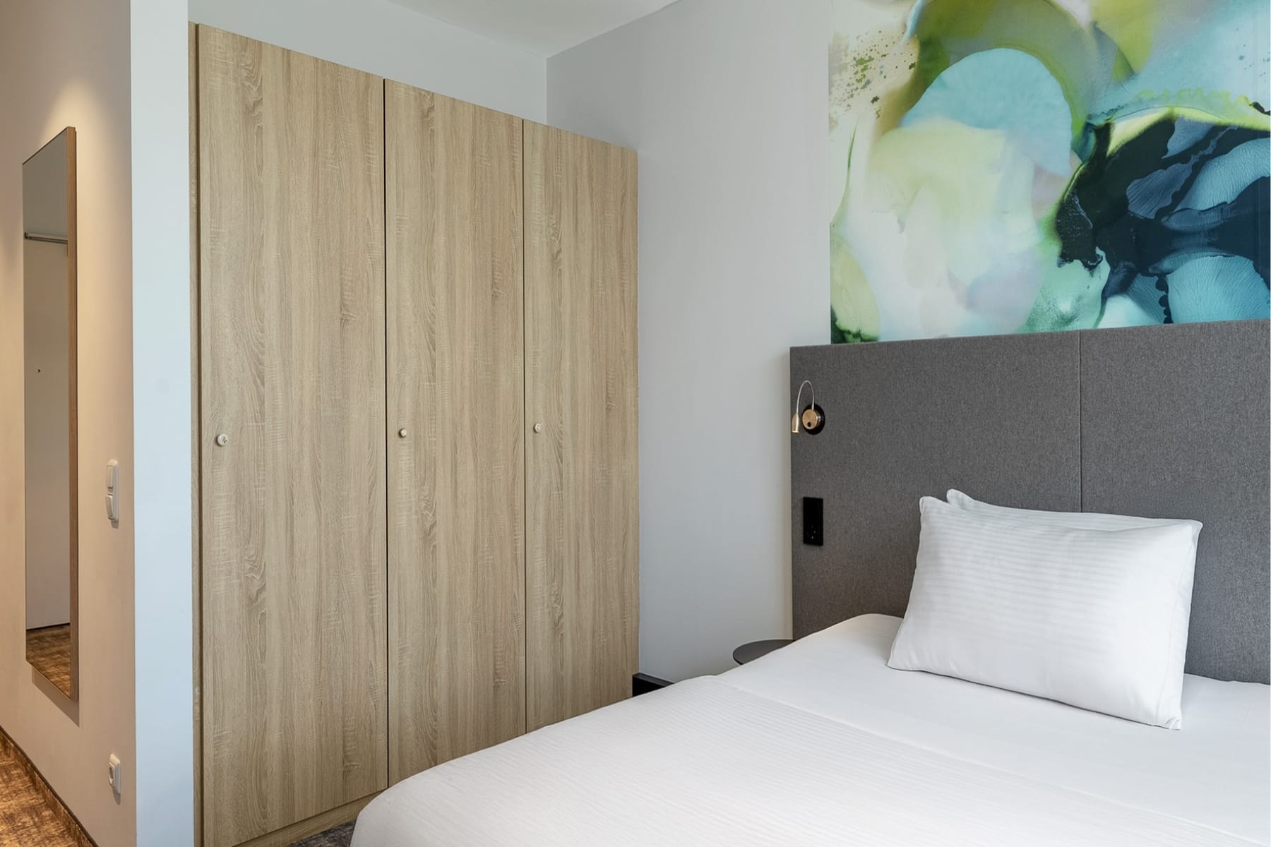 Guest room at the Wyndham Garden Munich Messe in Munich, Other than US/Canada