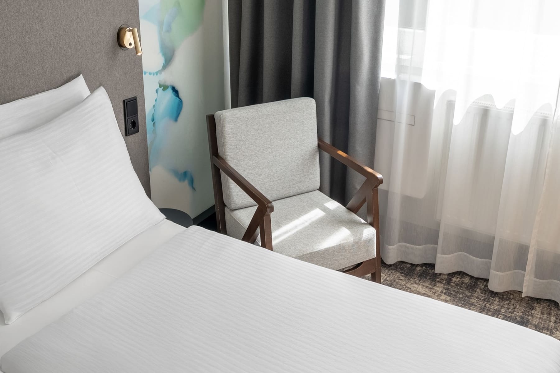 Guest room at the Wyndham Garden Munich Messe in Munich, Other than US/Canada