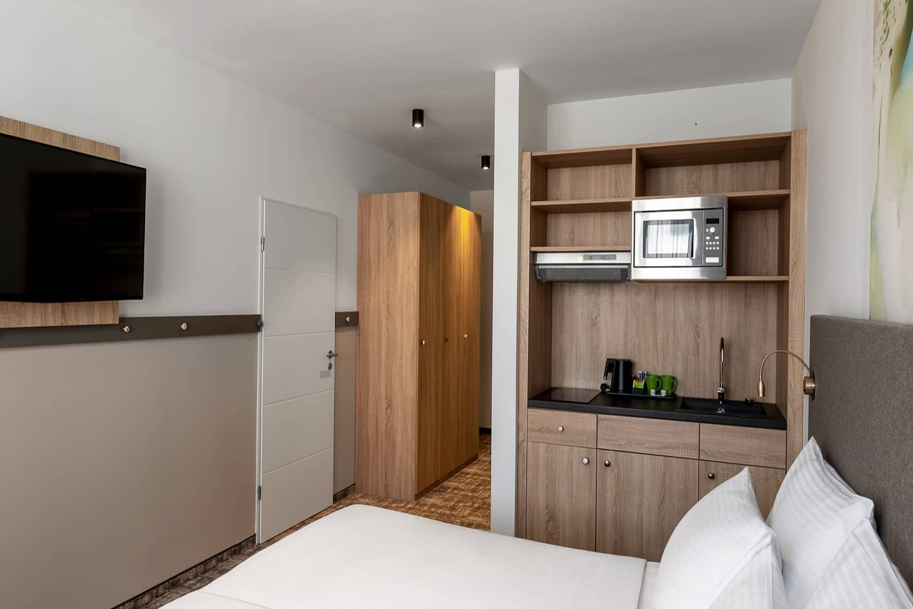 Guest room at the Wyndham Garden Munich Messe in Munich, Other than US/Canada