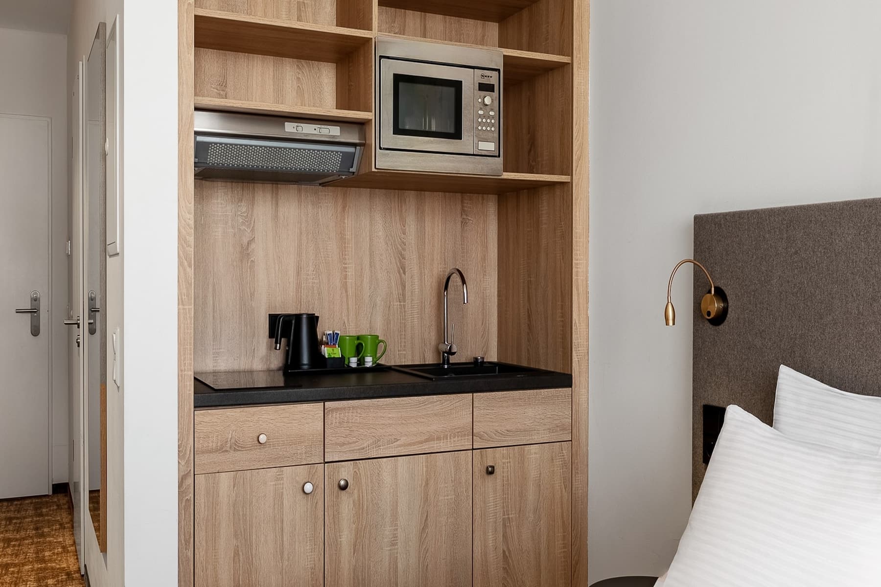 Guest room at the Wyndham Garden Munich Messe in Munich, Other than US/Canada