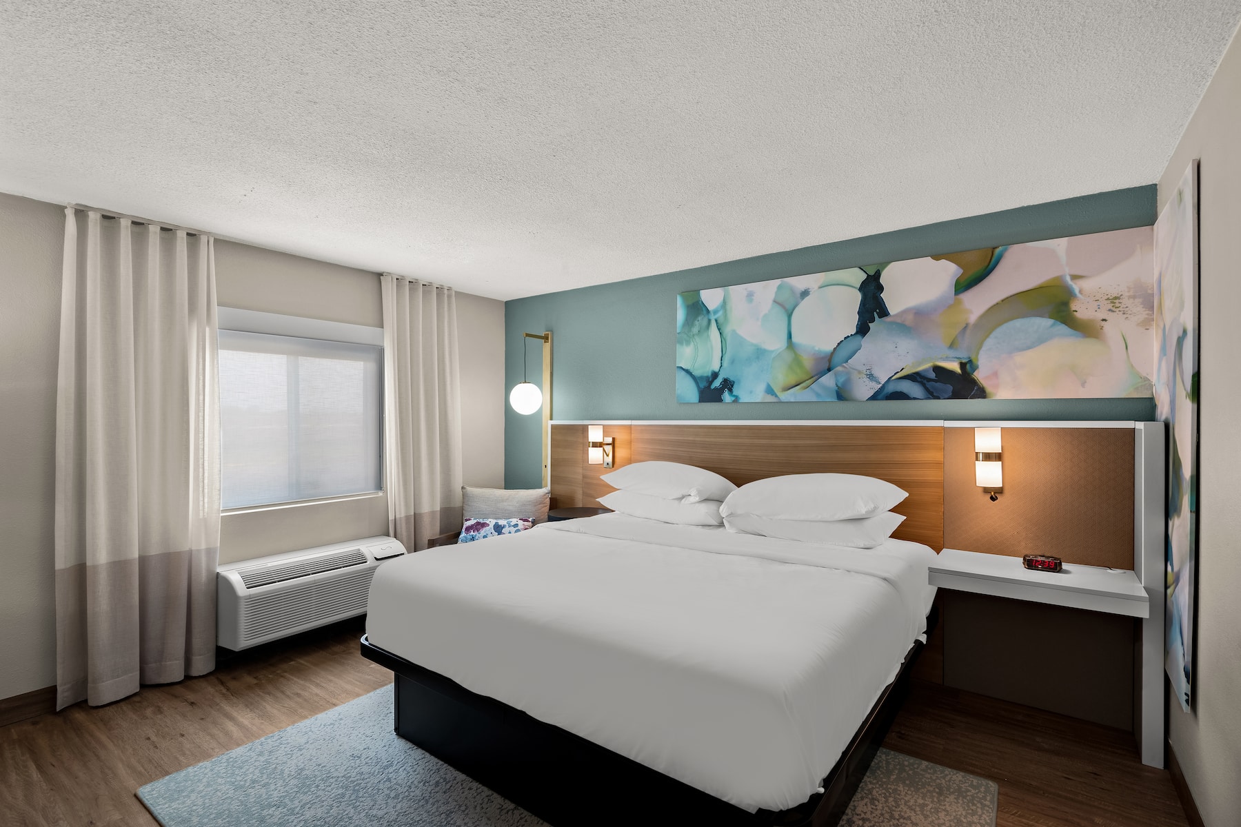 Guest room at the Wyndham Garden Ankeny in Ankeny, Iowa