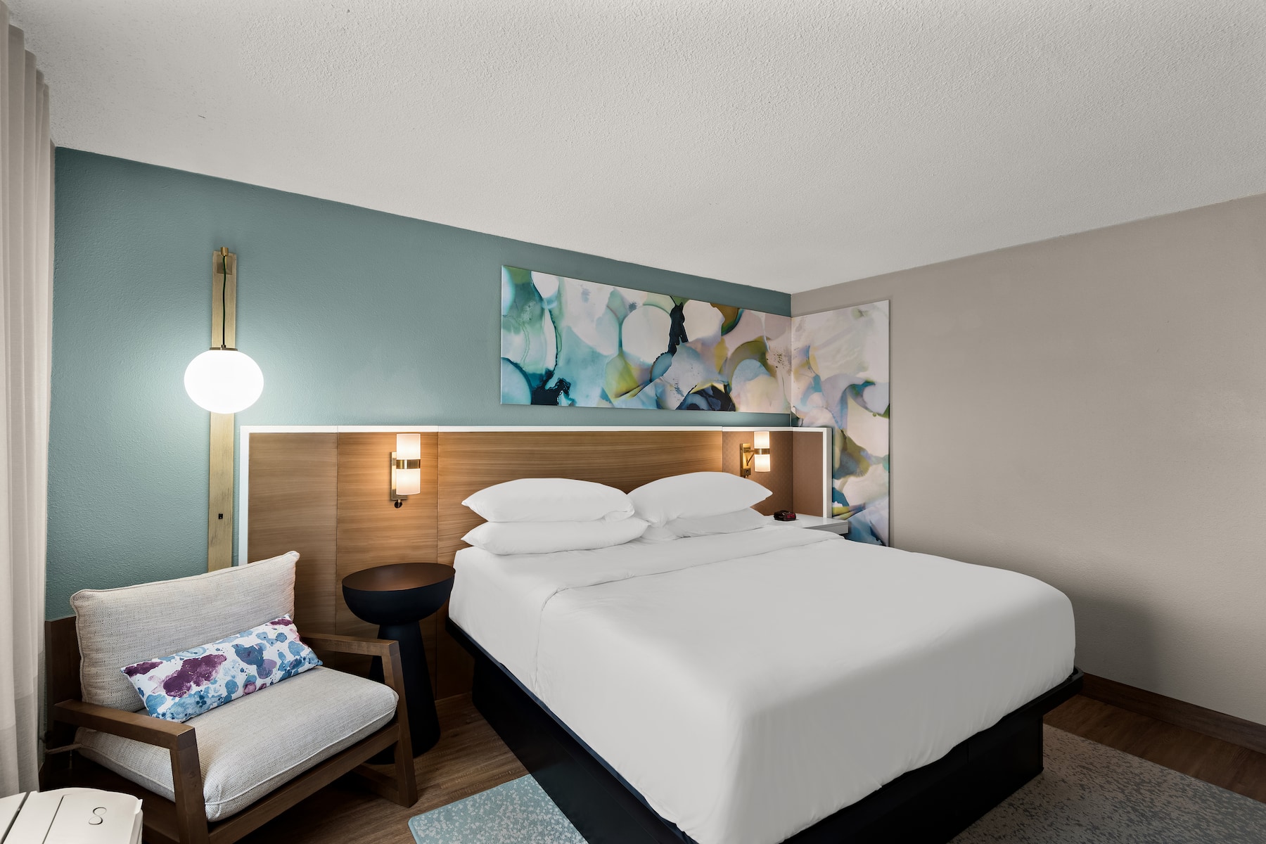 Guest room at the Wyndham Garden Ankeny in Ankeny, Iowa