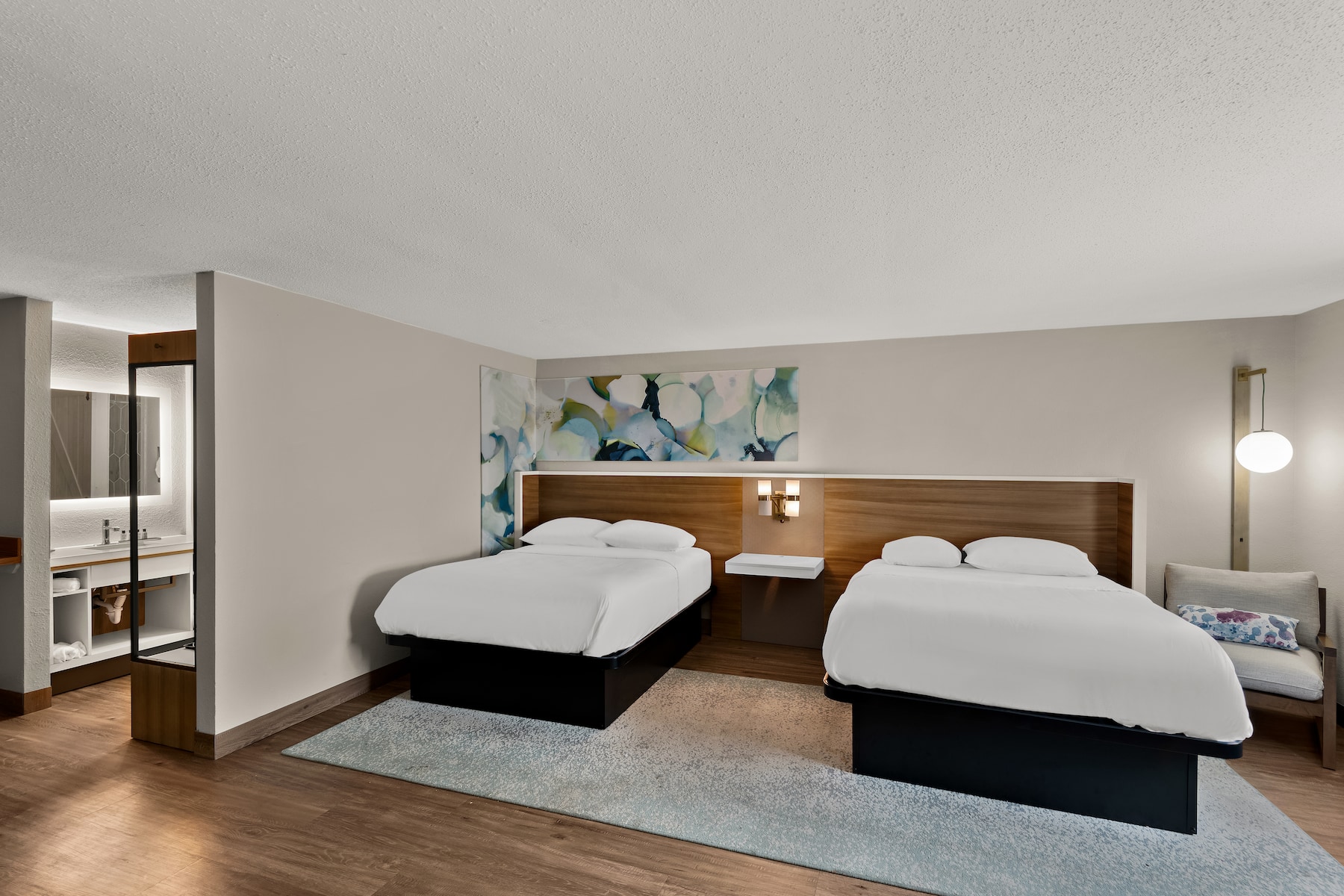 Guest room at the Wyndham Garden Ankeny in Ankeny, Iowa