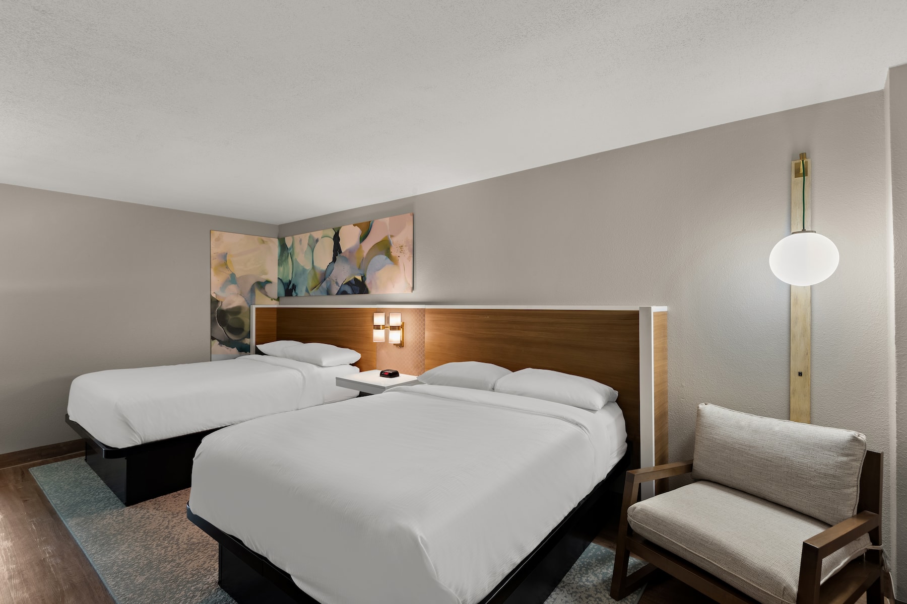 Guest room at the Wyndham Garden Ankeny in Ankeny, Iowa