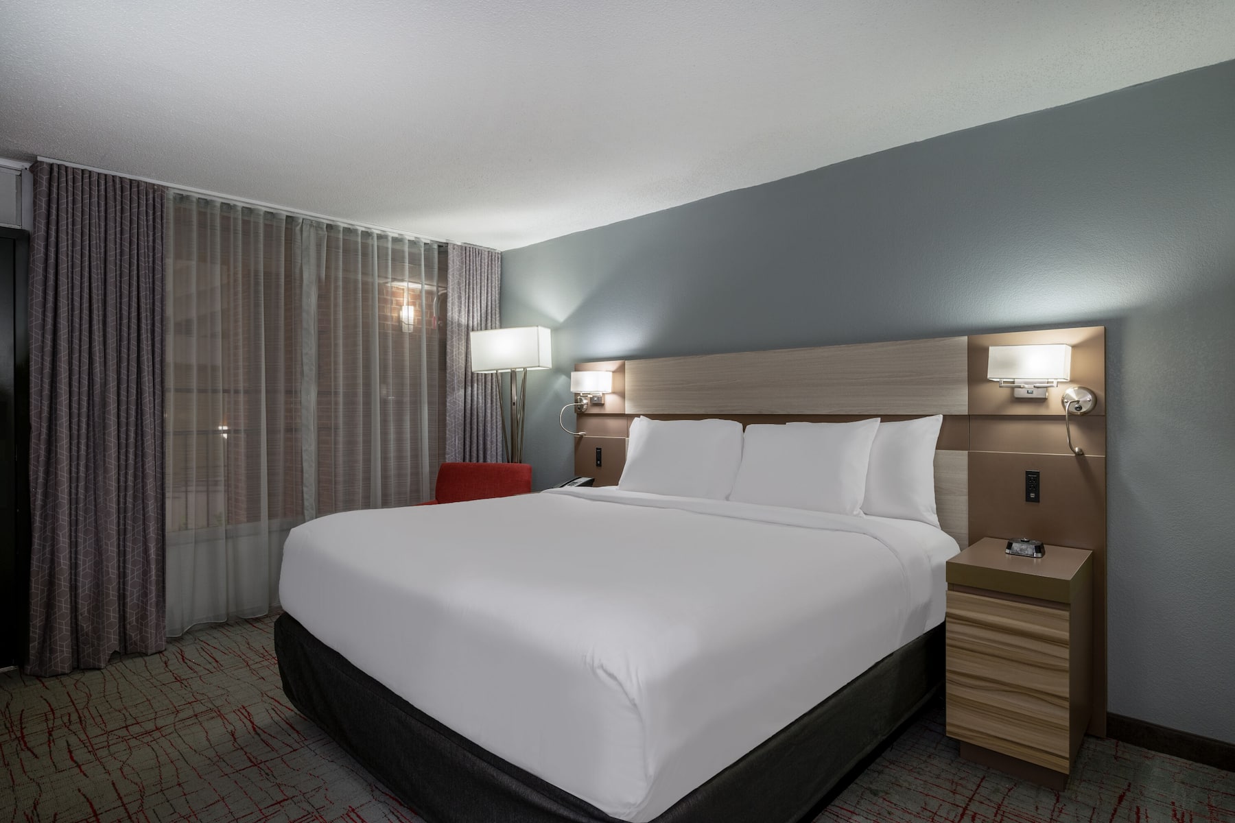 Guest room at the Wyndham Garden Columbia/Ft. Jackson in Columbia, South Carolina