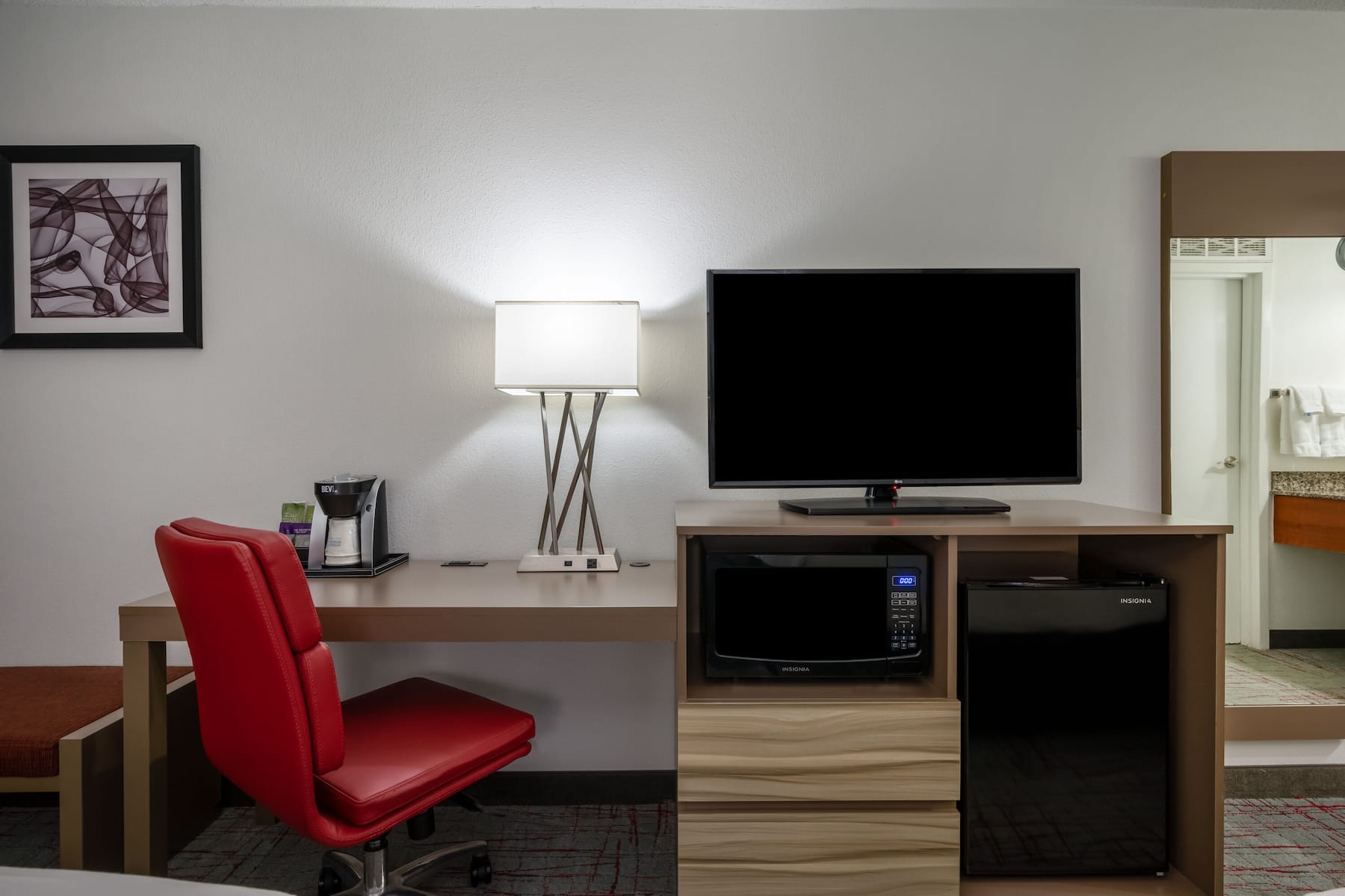 Guest room at the Wyndham Garden Columbia/Ft. Jackson in Columbia, South Carolina
