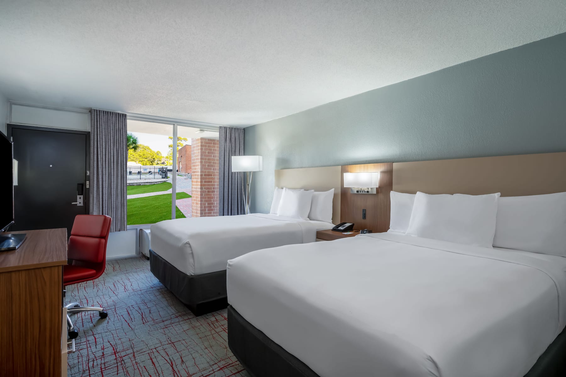Guest room at the Wyndham Garden Columbia/Ft. Jackson in Columbia, South Carolina