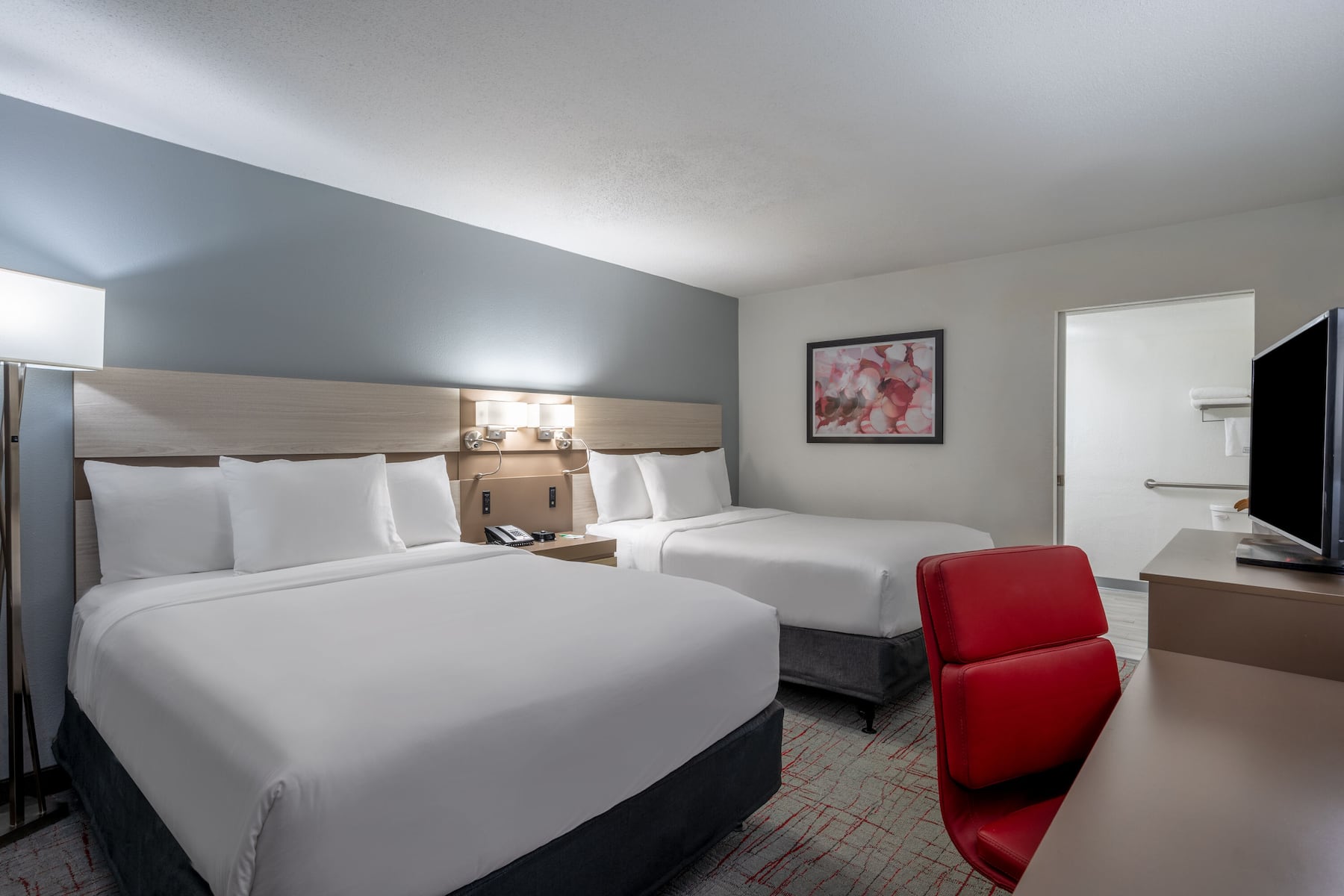 Guest room at the Wyndham Garden Columbia/Ft. Jackson in Columbia, South Carolina