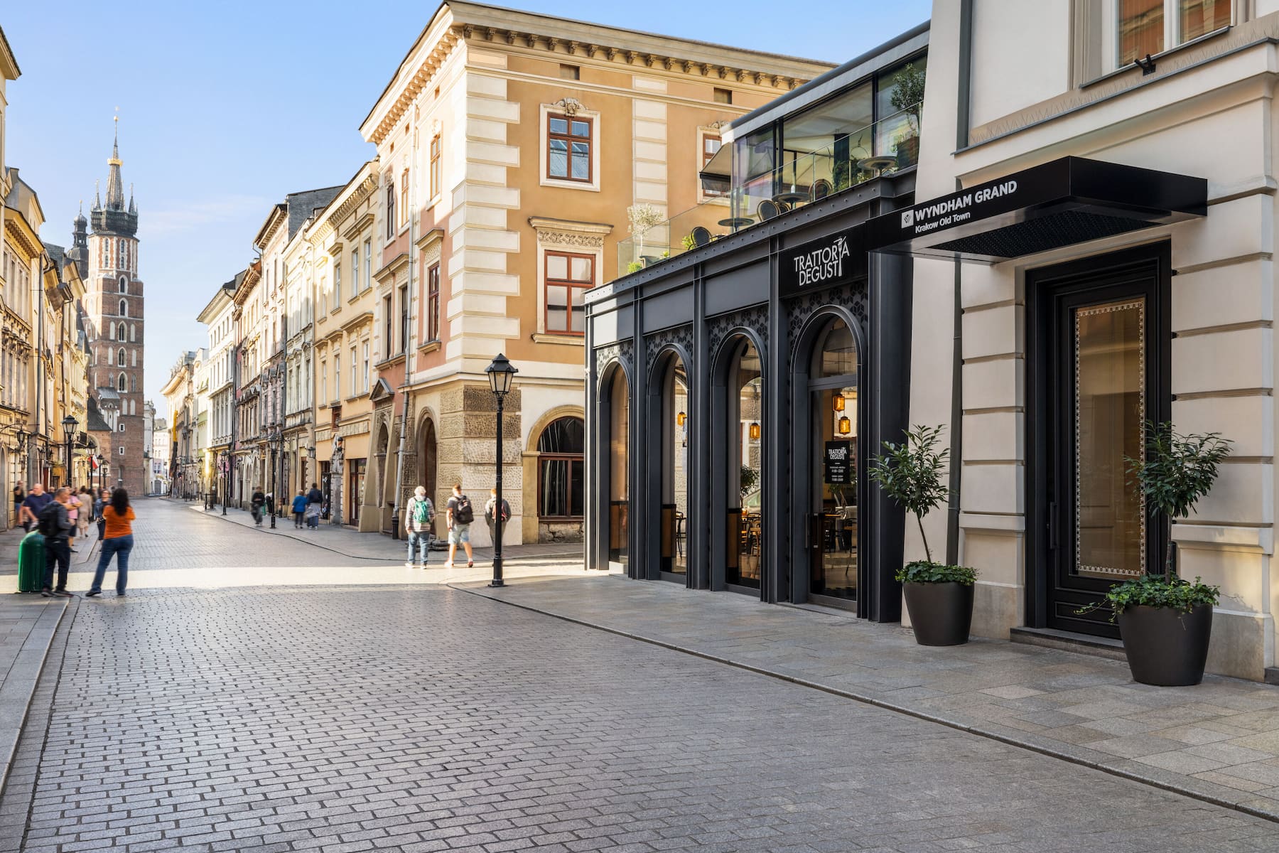 Exterior of Wyndham Grand Krakow Old Town hotel in Cracow, Other than US/Canada