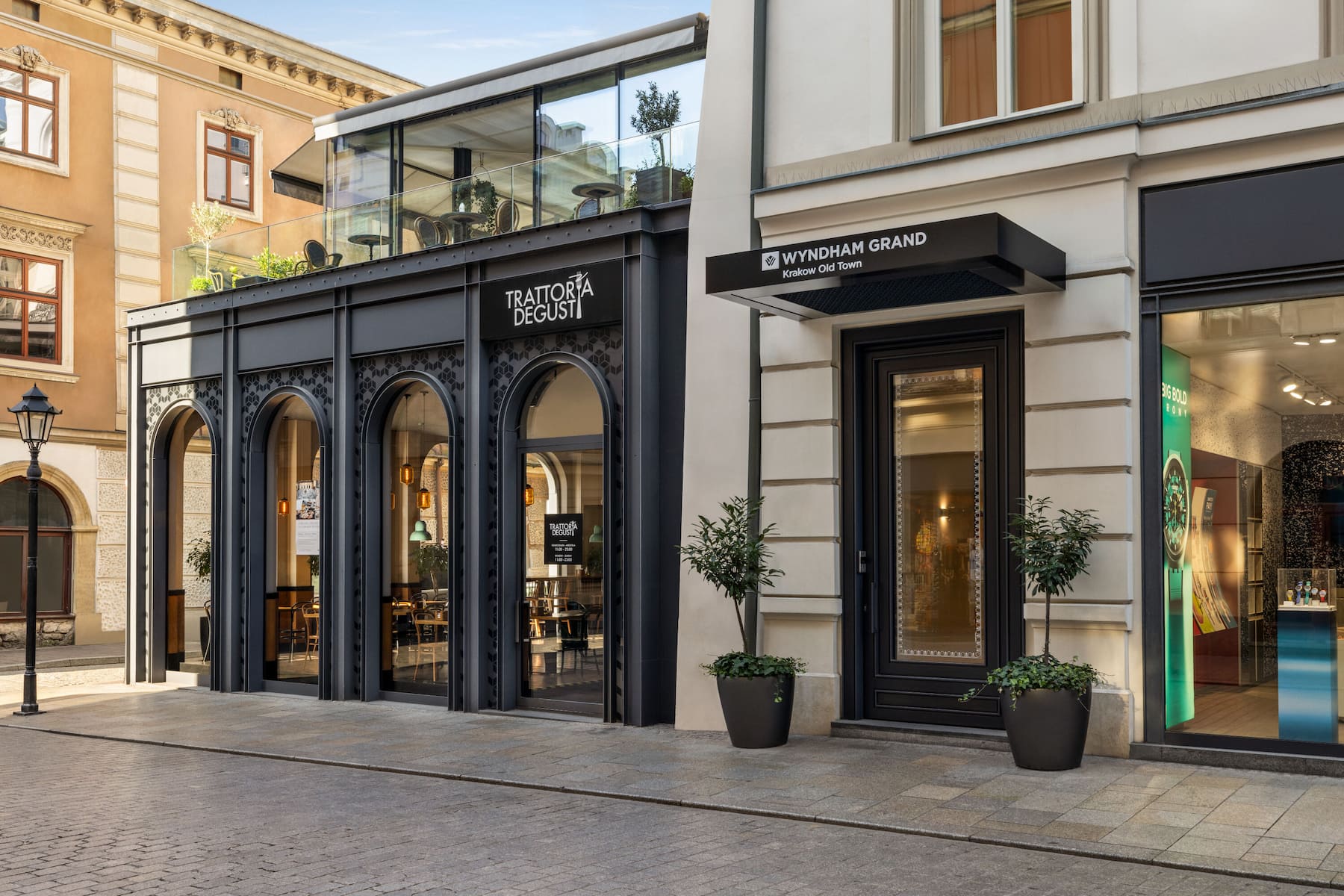 Exterior of Wyndham Grand Krakow Old Town hotel in Cracow, Other than US/Canada