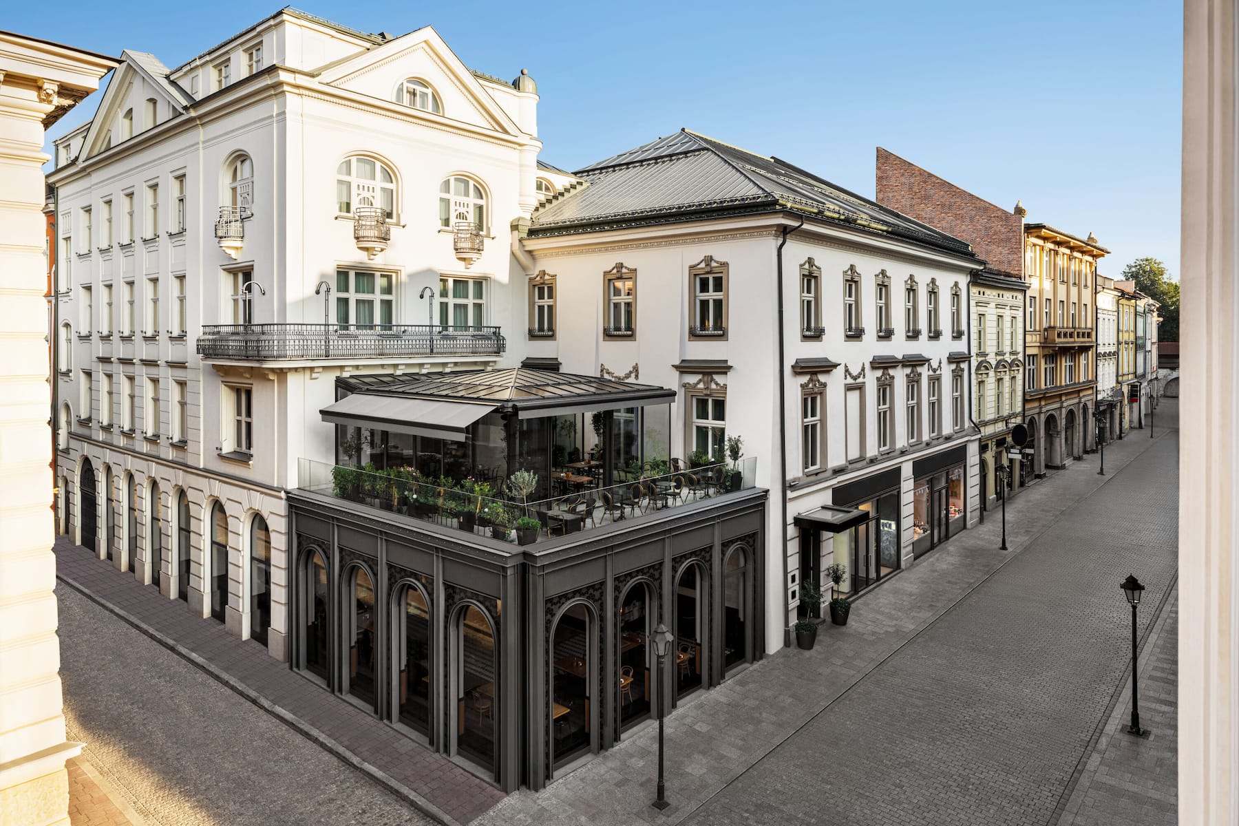 Exterior of Wyndham Grand Krakow Old Town hotel in Cracow, Other than US/Canada