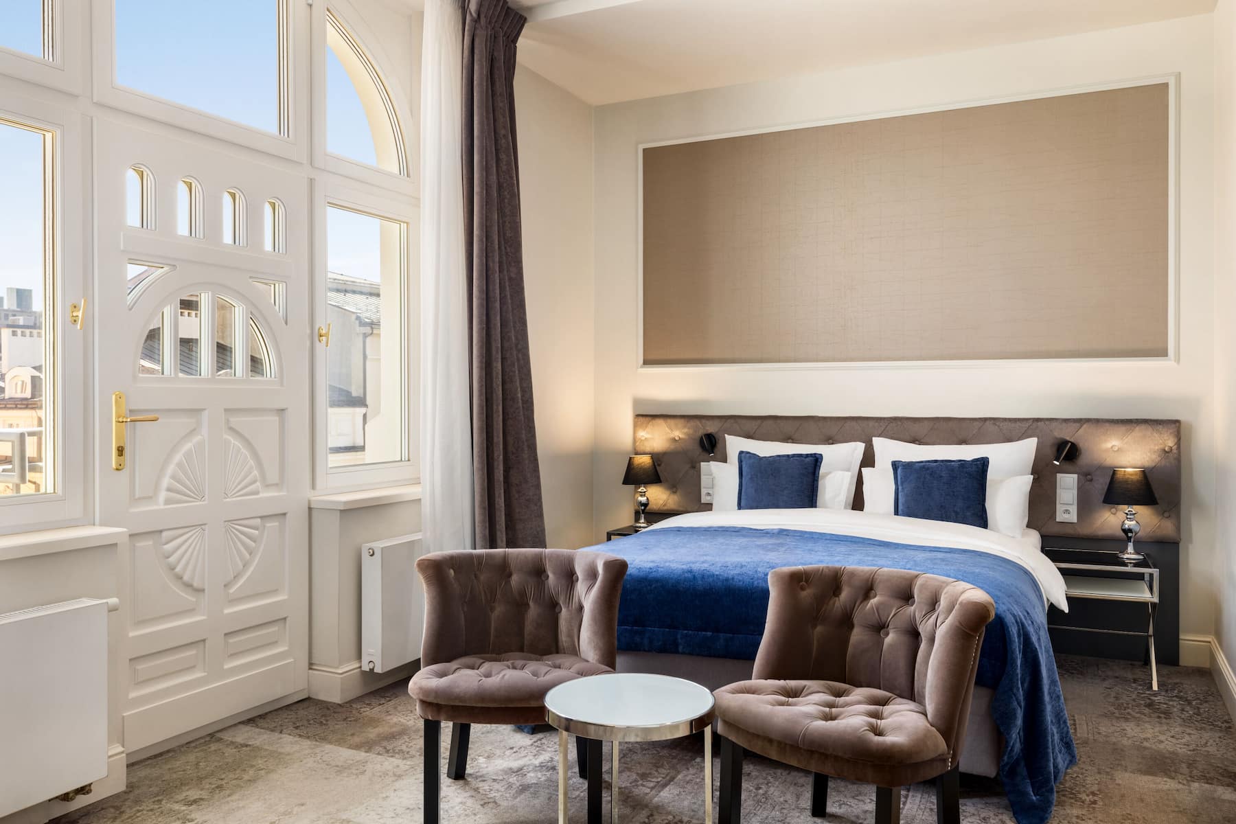Guest room at the Wyndham Grand Krakow Old Town in Cracow, Other than US/Canada