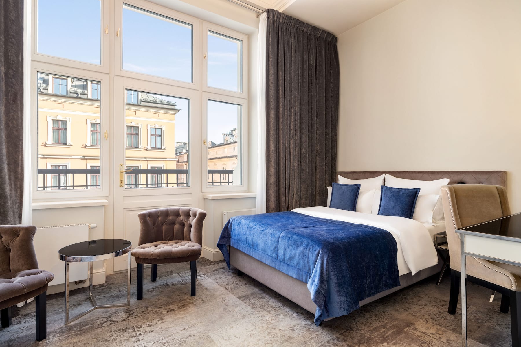 Guest room at the Wyndham Grand Krakow Old Town in Cracow, Other than US/Canada