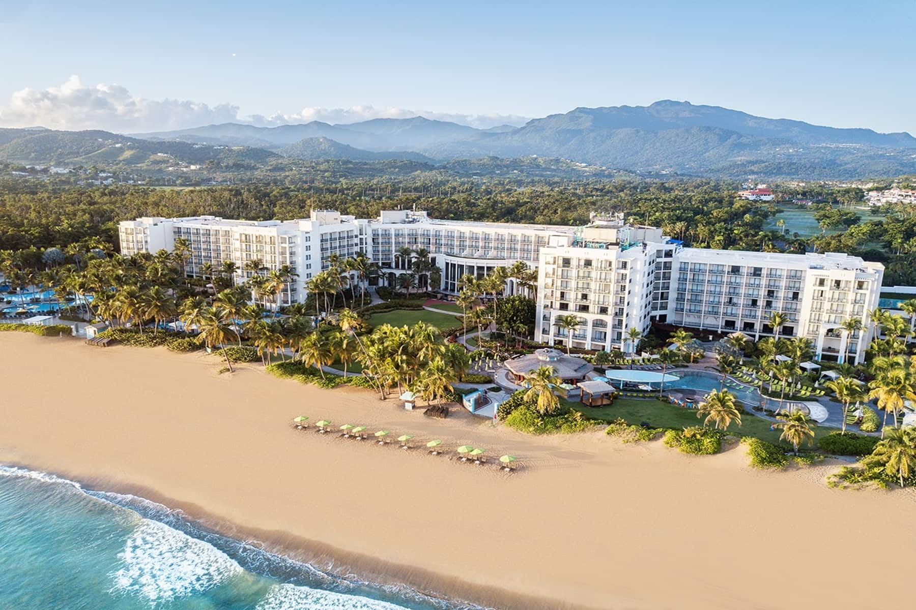Exterior of Wyndham Grand Rio Mar Rainforest Beach and Golf Resort hotel in Rio Grande, Other than US/Canada