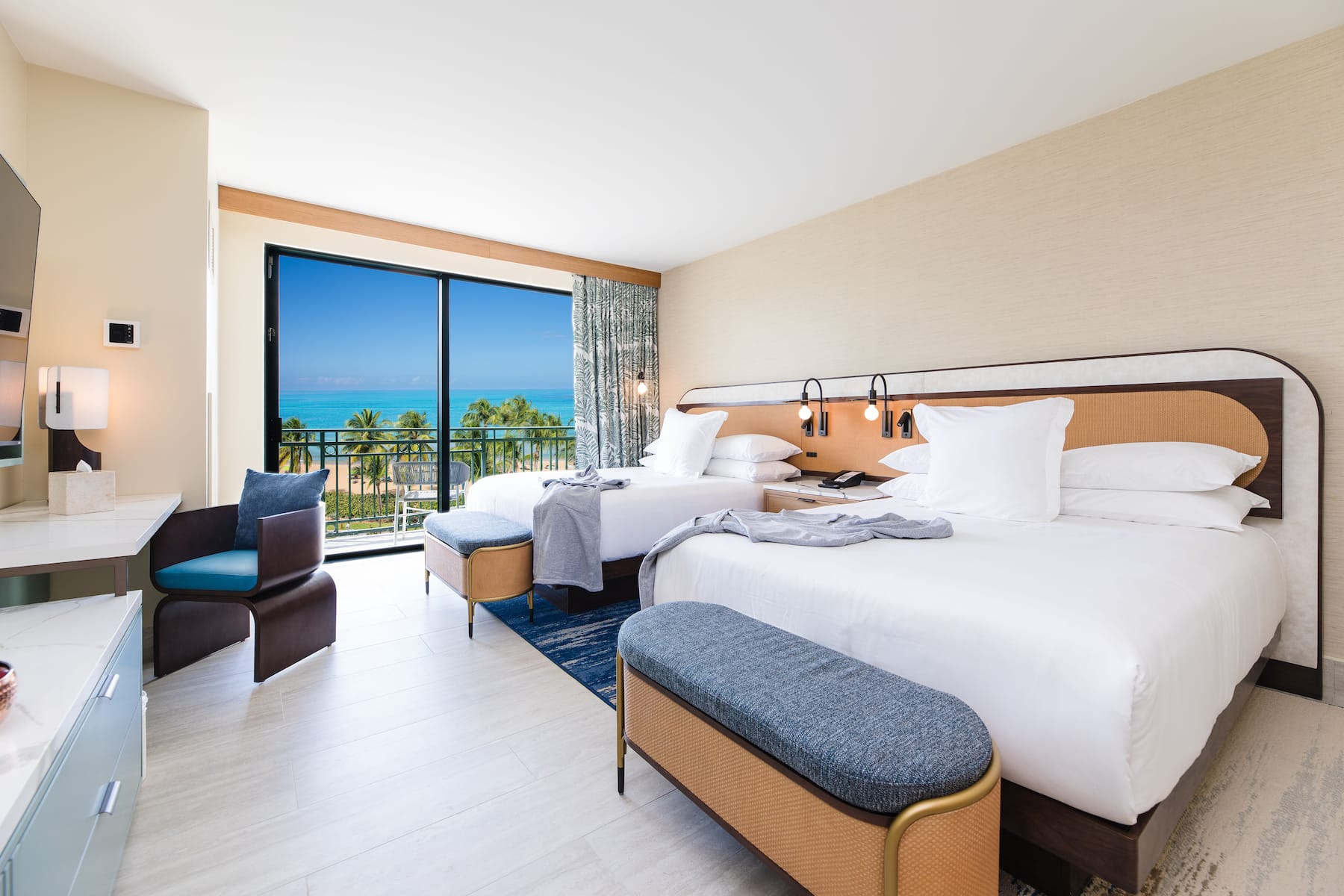Guest room at the Wyndham Grand Rio Mar Rainforest Beach and Golf Resort in Rio Grande, Other than US/Canada