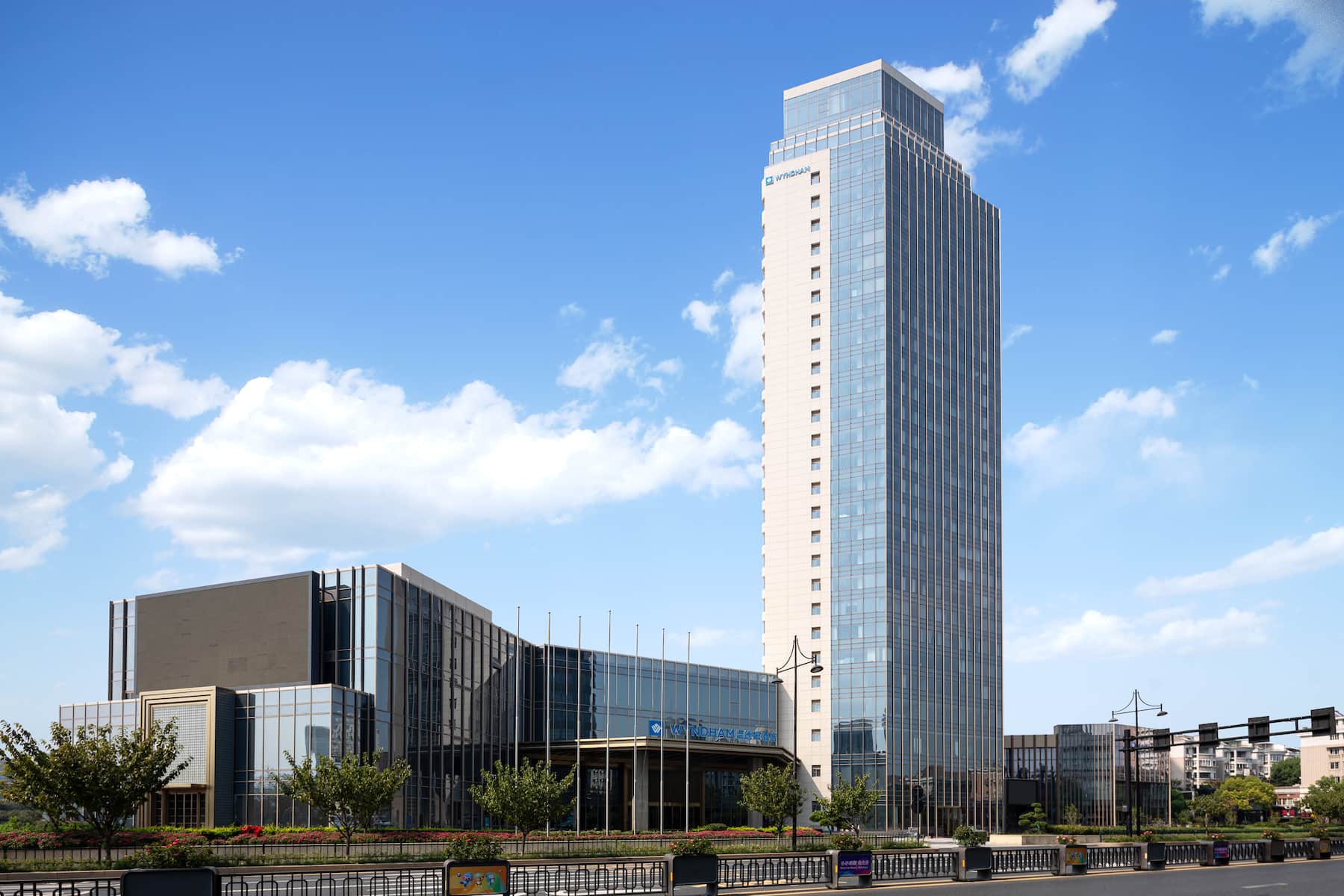 Exterior of Wyndham Hangzhou Linping hotel in Hangzhou, Other than US/Canada