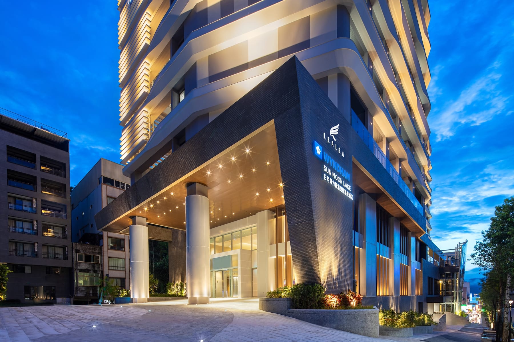 Exterior of Wyndham Sun Moon Lake hotel in Taiwan-Nantou, Other than US/Canada