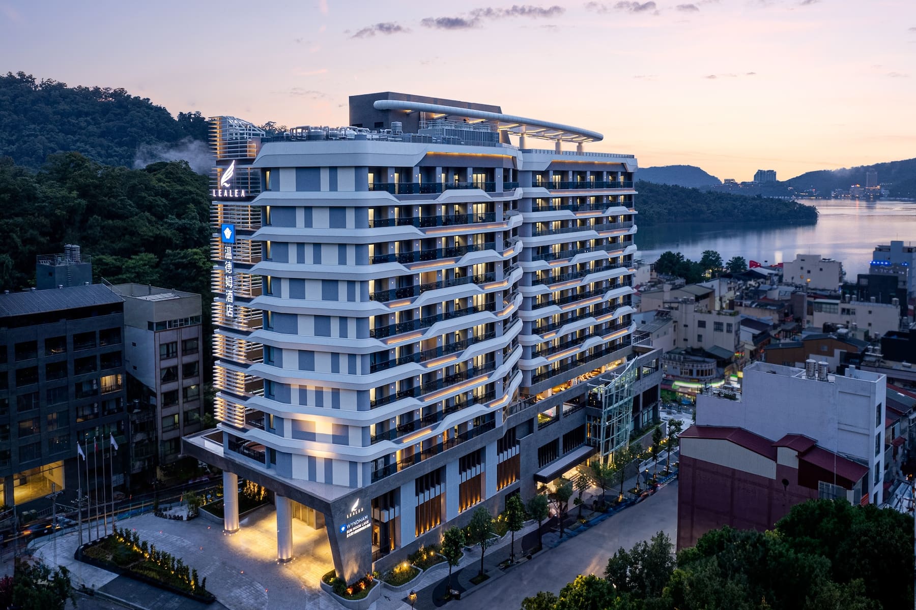 Exterior of Wyndham Sun Moon Lake hotel in Taiwan-Nantou, Other than US/Canada