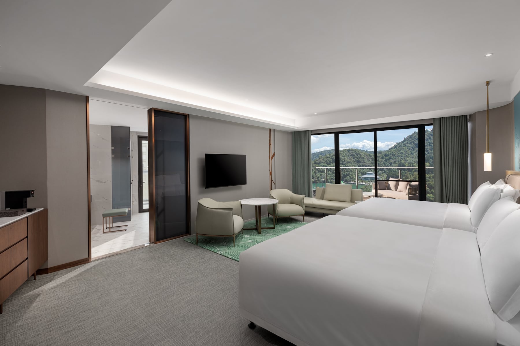 Guest room at the Wyndham Sun Moon Lake in Taiwan-Nantou, Other than US/Canada