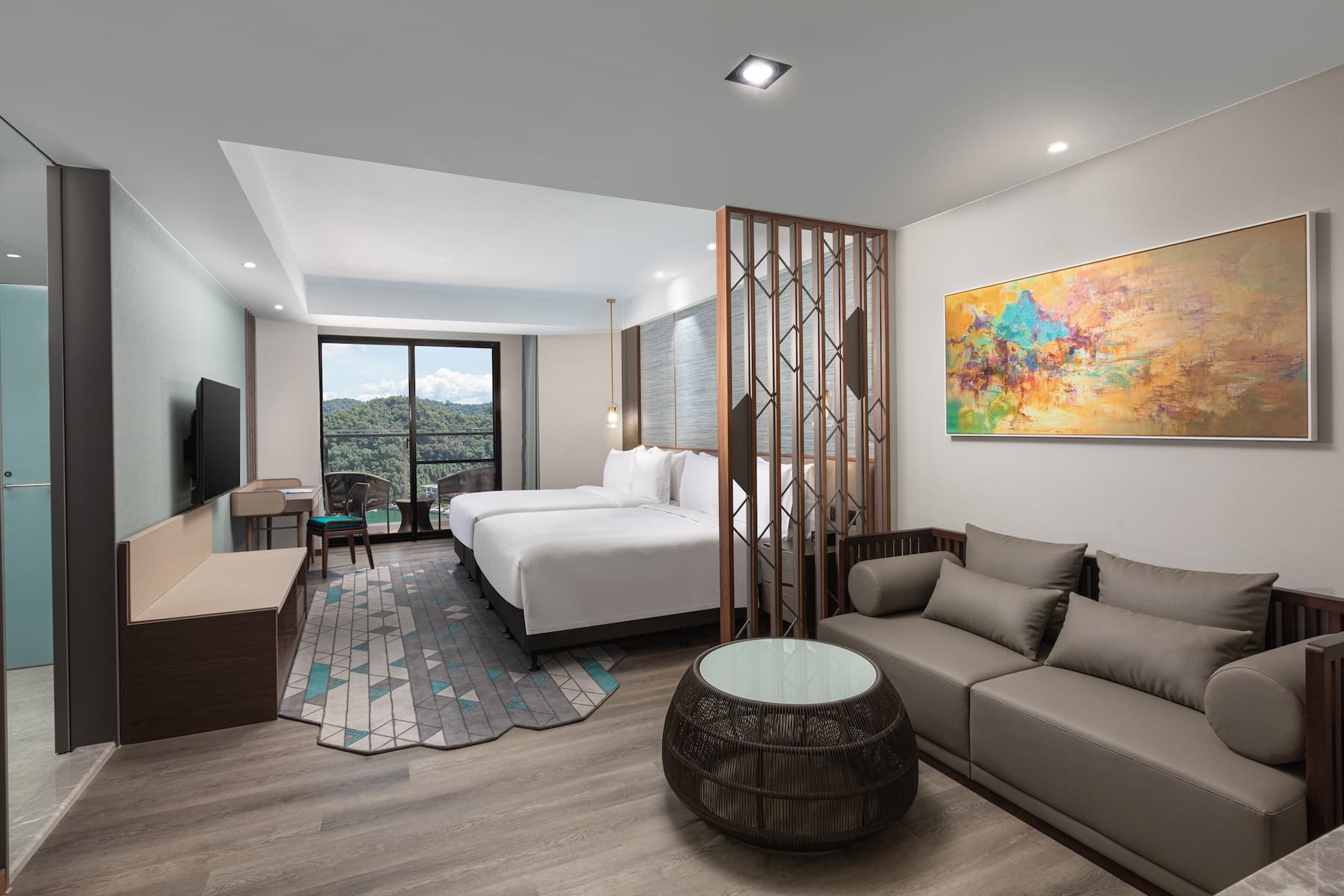 Guest room at the Wyndham Sun Moon Lake in Taiwan-Nantou, Other than US/Canada