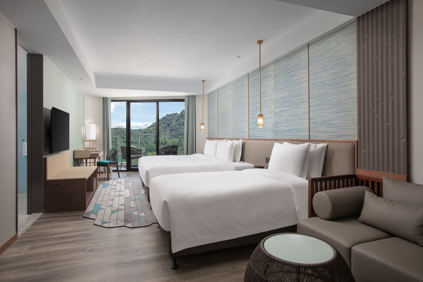 Guest room at the Wyndham Sun Moon Lake in Taiwan-Nantou, Other than US/Canada