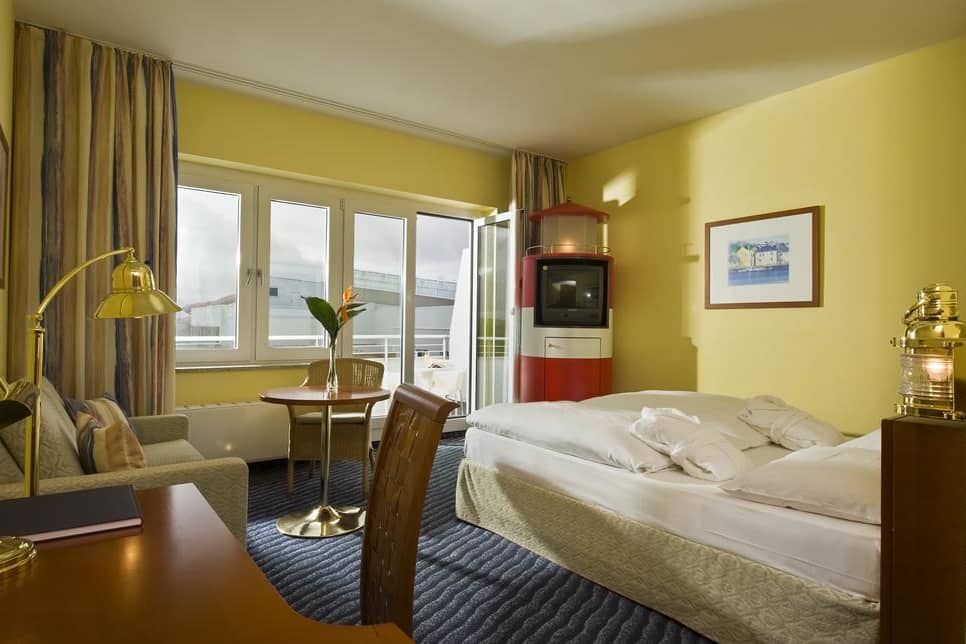 Guest room at the Wyndham Stralsund HanseDom in Stralsund, Other than US/Canada