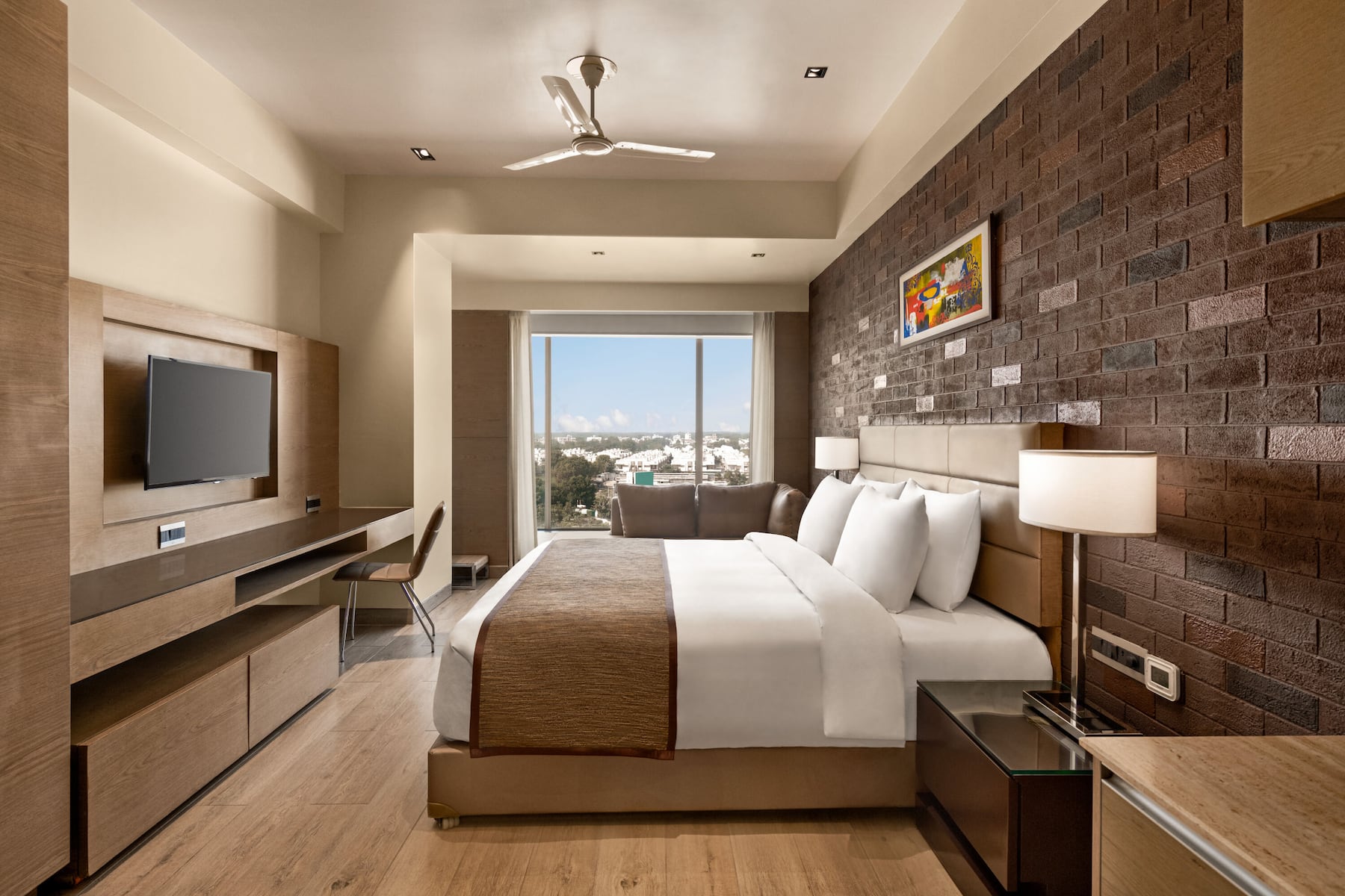 Guest room at the Wyndham Ahmedabad Shela in Ahmedabad, Other than US/Canada