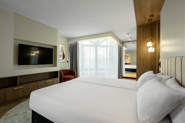 Guest room at the Wyndham Wroclaw Old Town in Wroclaw, Other than US/Canada