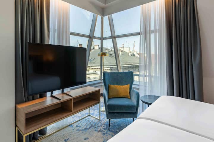 Guest room at the Wyndham Wroclaw Old Town in Wroclaw, Other than US/Canada