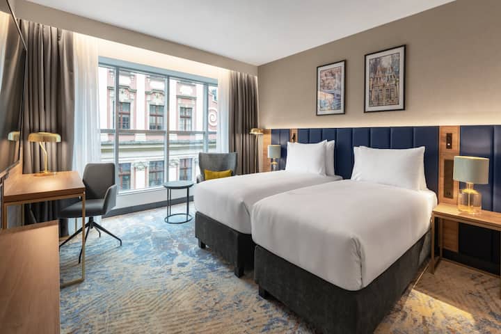 Guest room at the Wyndham Wroclaw Old Town in Wroclaw, Other than US/Canada