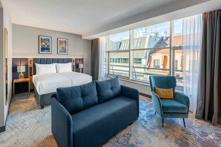 Guest room at the Wyndham Wroclaw Old Town in Wroclaw, Other than US/Canada