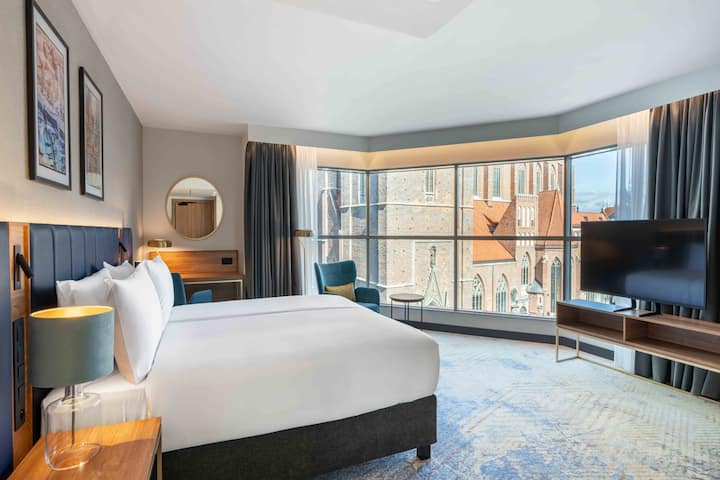 Guest room at the Wyndham Wroclaw Old Town in Wroclaw, Other than US/Canada