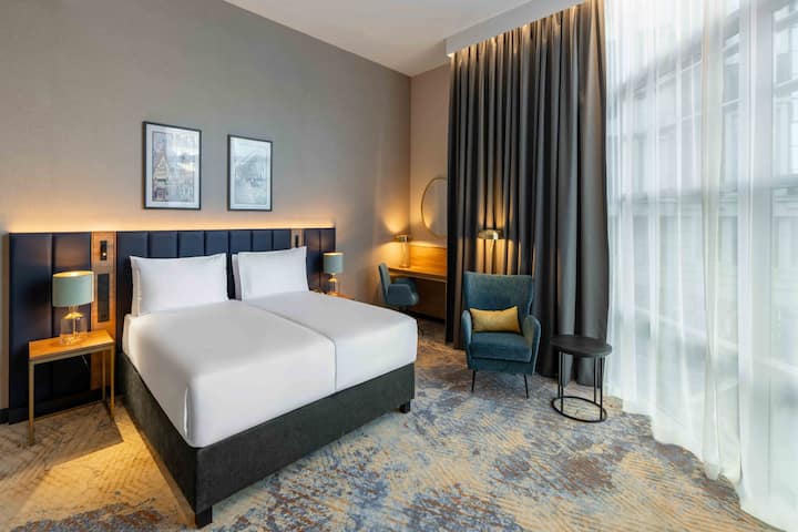 Guest room at the Wyndham Wroclaw Old Town in Wroclaw, Other than US/Canada