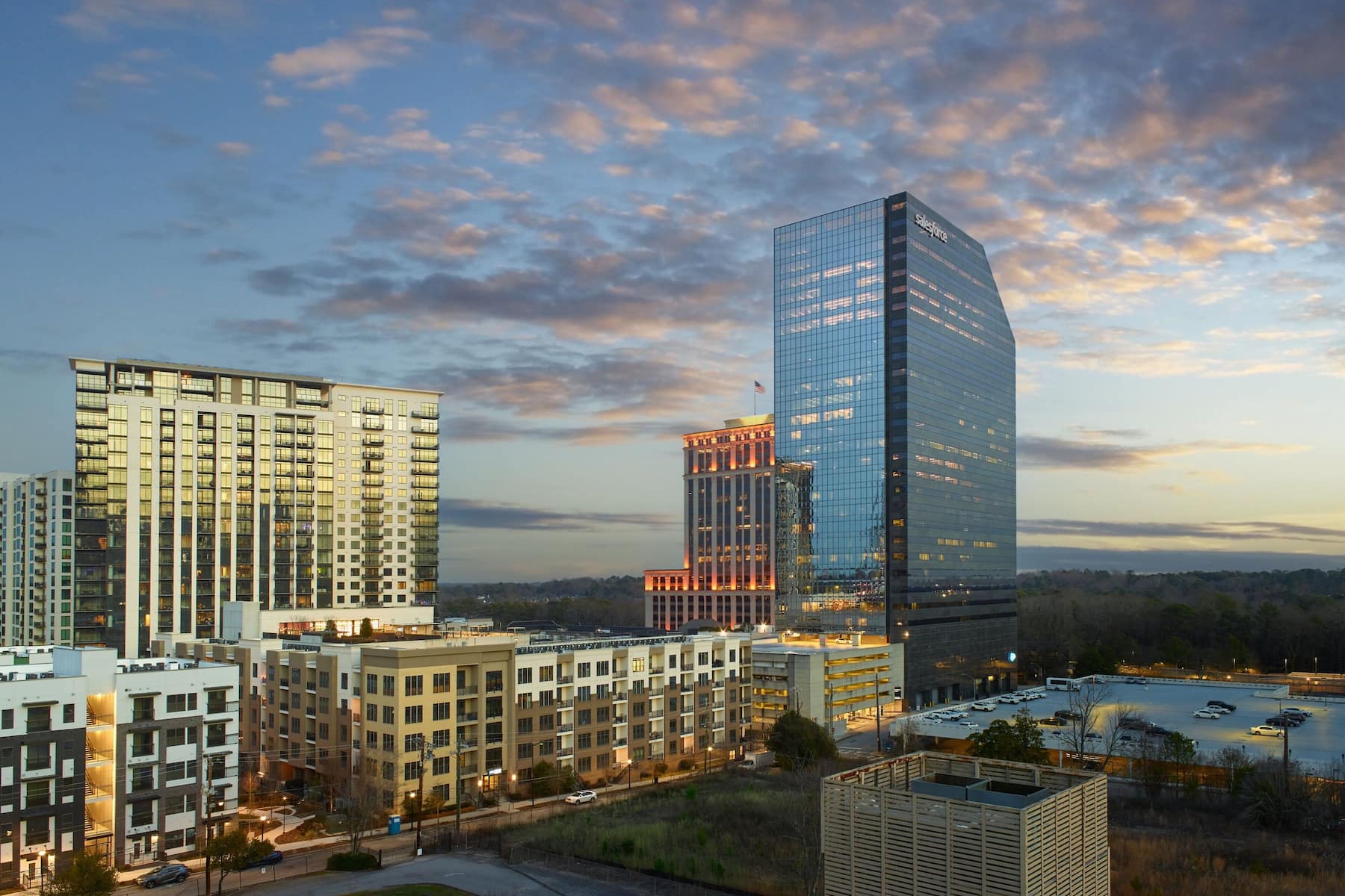 Exterior of Wyndham Atlanta Buckhead Hotel & Conference Center hotel in Atlanta, Georgia