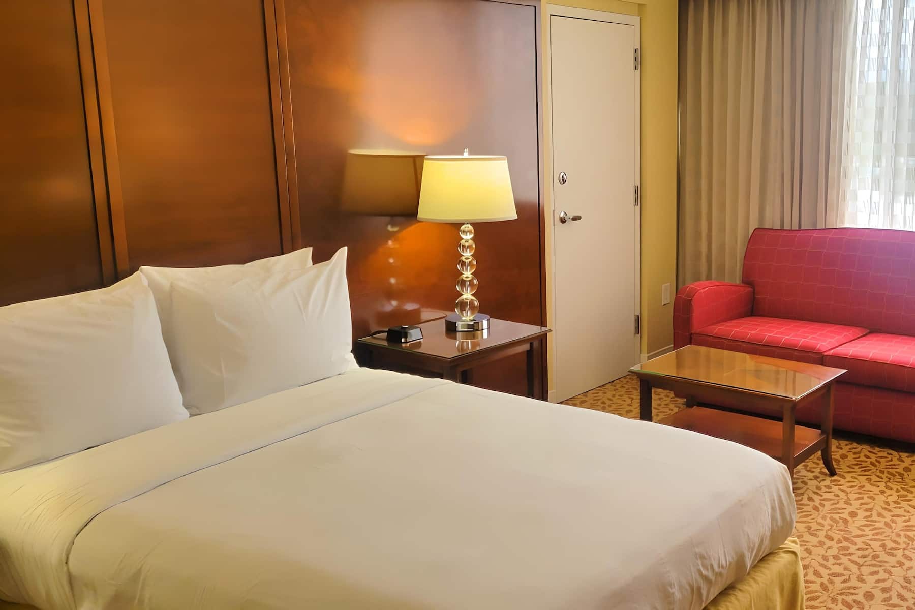 Guest room at the Wyndham Atlanta Buckhead Hotel & Conference Center in Atlanta, Georgia