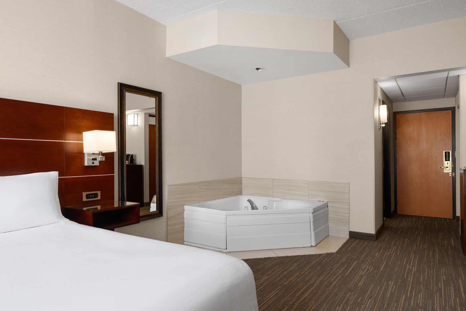Wyndham Moline on John Deere Commons hot tub suite in Moline, Illinois