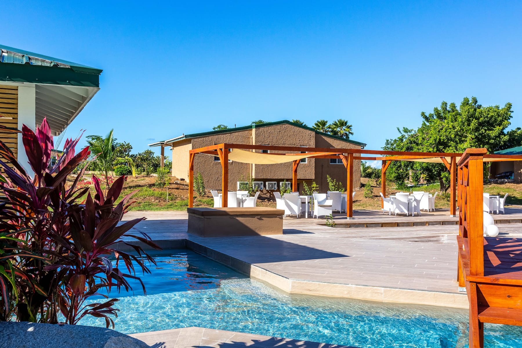 Pool bar at the Wyndham Tortola BVI Lambert Beach Resort in East End, Other than US/Canada