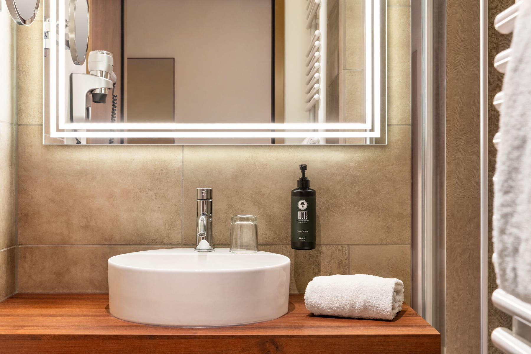 Guest room bath at the Amedia Plaza Speyer, Trademark Collection by Wyndham in Speyer, Other than US/Canada