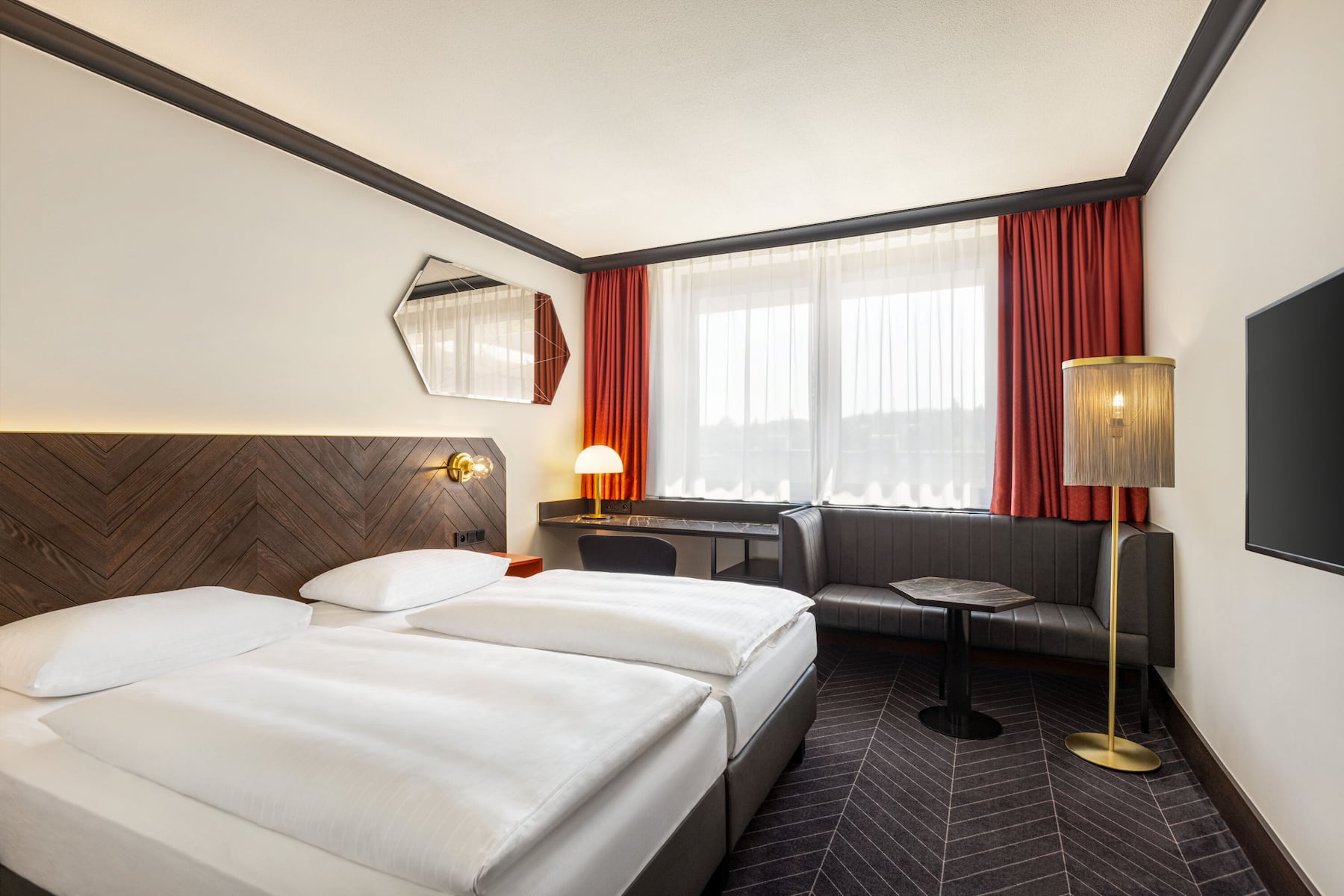 Guest room at the Vienna House by Wyndham Diplomat Prague in Prague, Other than US/Canada