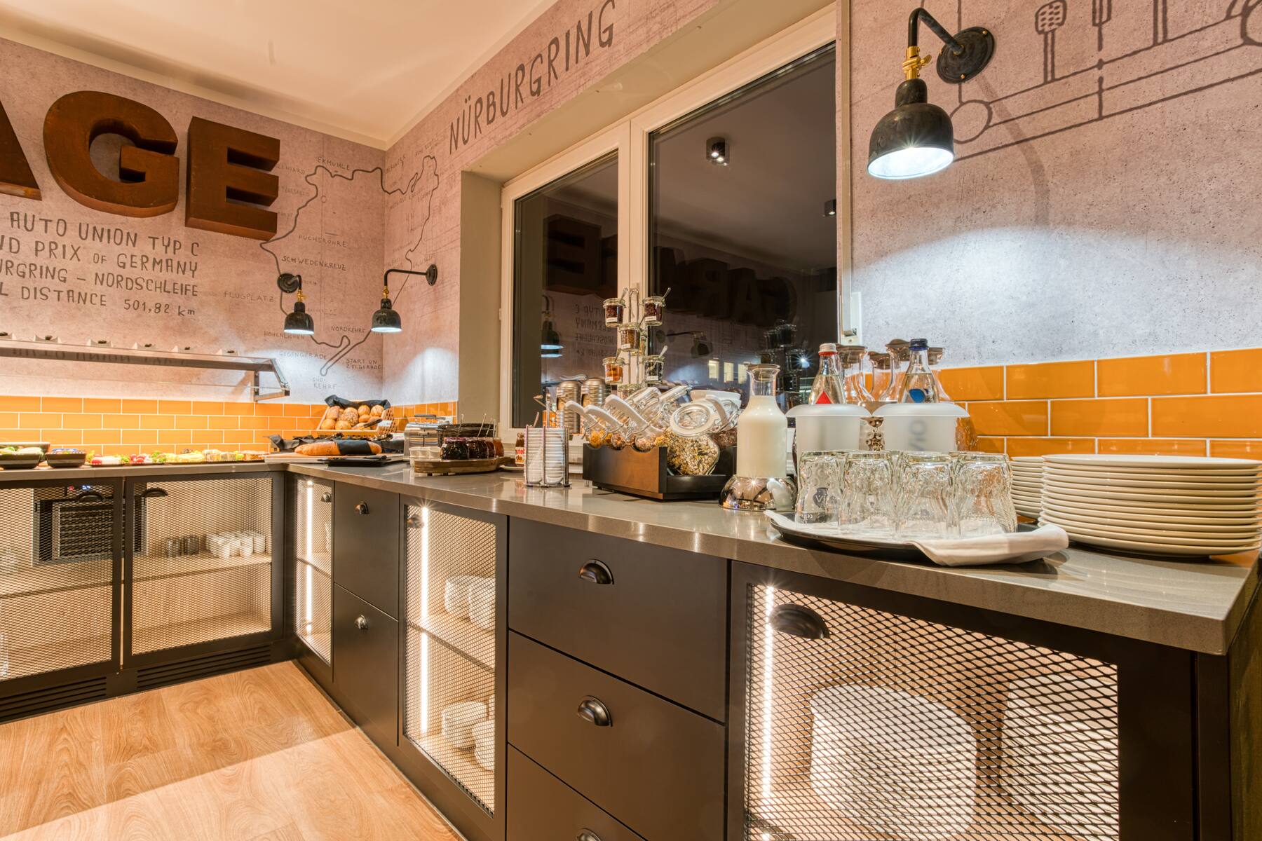 Vienna House Easy by Wyndham Ingolstadt restaurant breakfast area with seating in Ingolstadt, Other than US/Canada