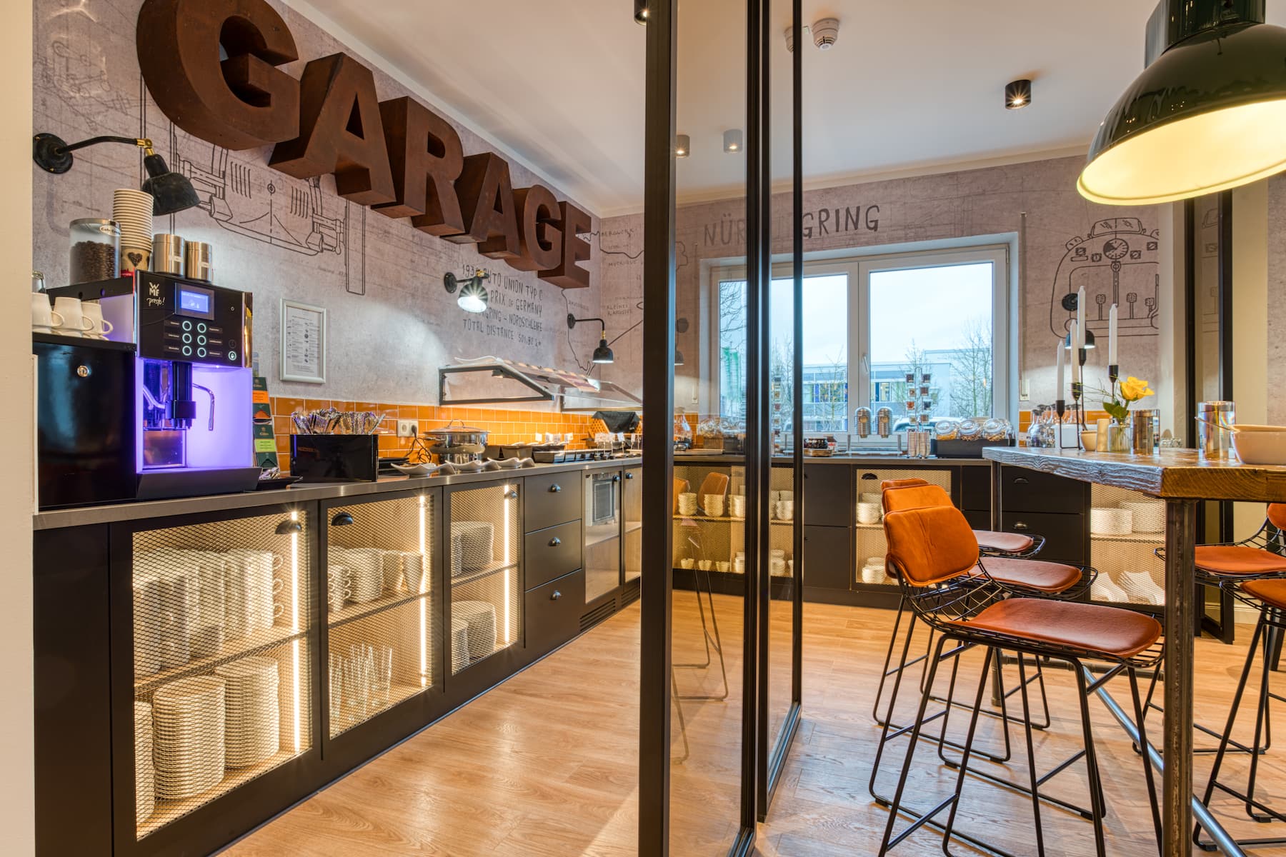 Vienna House Easy by Wyndham Ingolstadt restaurant breakfast area with seating in Ingolstadt, Other than US/Canada